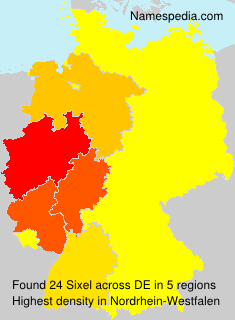Surname Sixel in Germany Surname Sixel in Germany