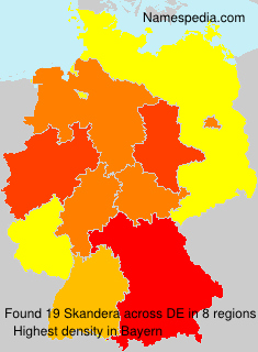 Surname Skandera in Germany Surname Skandera in Germany