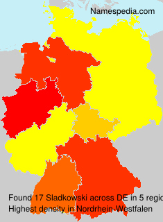 Surname Sladkowski in Germany Surname Sladkowski in Germany