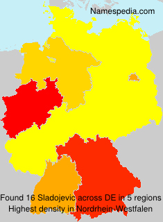 Surname Sladojevic in Germany Surname Sladojevic in Germany