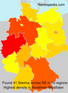 Surname Slanina in Germany Surname Slanina in Germany