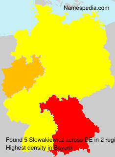 Surname Slowakiewicz in Germany Surname Slowakiewicz in Germany