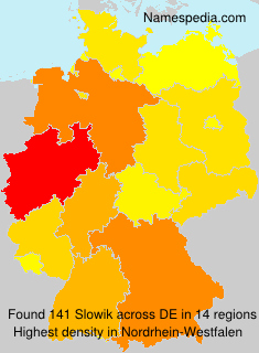 Surname Slowik in Germany Surname Slowik in Germany
