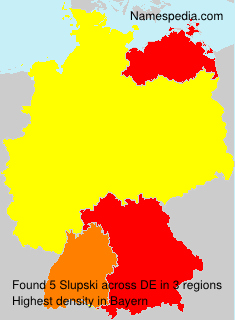 Surname Slupski in Germany Surname Slupski in Germany