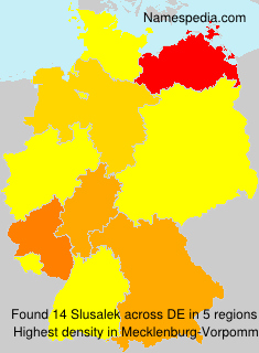 Surname Slusalek in Germany Surname Slusalek in Germany