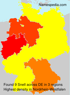 Surname Snell in Germany Surname Snell in Germany