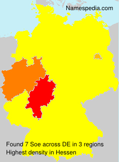 Surname Soe in Germany Surname Soe in Germany