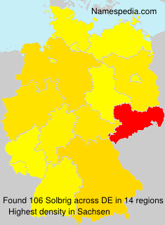 Surname Solbrig in Germany Surname Solbrig in Germany