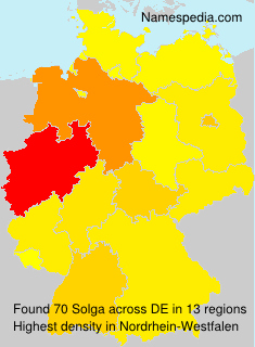 Surname Solga in Germany Surname Solga in Germany