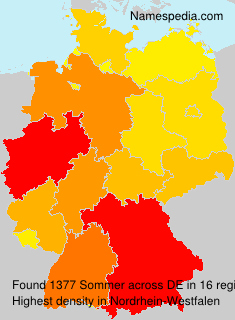 Surname Sommer in Germany Surname Sommer in Germany