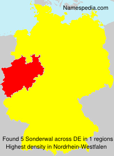 Surname Sonderwal in Germany