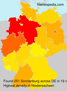 Surname Sonnenburg in Germany Surname Sonnenburg in Germany