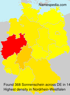 Surname Sonnenschein in Germany Surname Sonnenschein in Germany