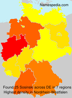 Surname Sosinski in Germany Surname Sosinski in Germany