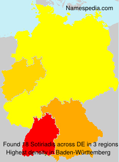 Surname Sotiriadis in Germany Surname Sotiriadis in Germany