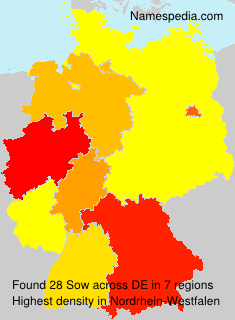 Surname Sow in Germany Surname Sow in Germany
