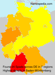 Surname Spada in Germany Surname Spada in Germany
