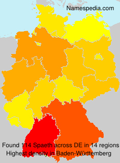 Surname Spaeth in Germany Surname Spaeth in Germany