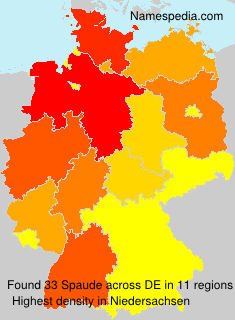 Surname Spaude in Germany Surname Spaude in Germany