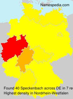 Surname Speckenbach in Germany Surname Speckenbach in Germany