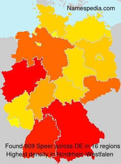 Surname Speer in Germany Surname Speer in Germany