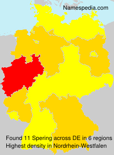 Surname Spering in Germany Surname Spering in Germany
