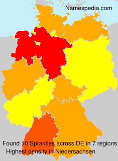 Surname Sprakties in Germany Surname Sprakties in Germany
