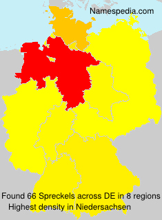 Surname Spreckels in Germany Surname Spreckels in Germany