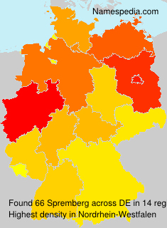 Surname Spremberg in Germany Surname Spremberg in Germany