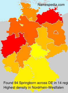 Surname Springborn in Germany Surname Springborn in Germany