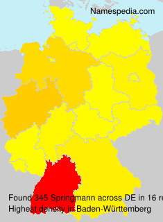 Surname Springmann in Germany Surname Springmann in Germany