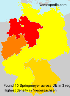 Surname Springmeyer in Germany Surname Springmeyer in Germany