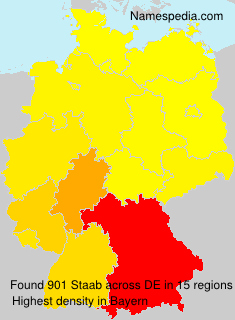 Surname Staab in Germany Surname Staab in Germany