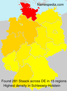 Surname Staack in Germany Surname Staack in Germany