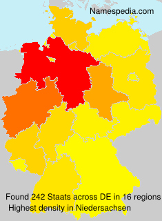 Surname Staats in Germany Surname Staats in Germany