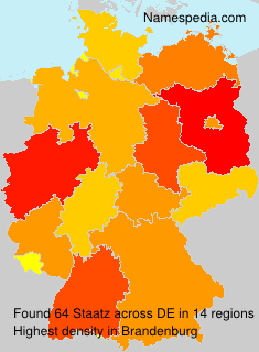 Surname Staatz in Germany Surname Staatz in Germany