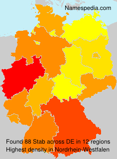 Surname Stab in Germany Surname Stab in Germany