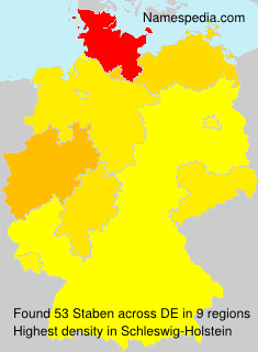 Surname Staben in Germany Surname Staben in Germany