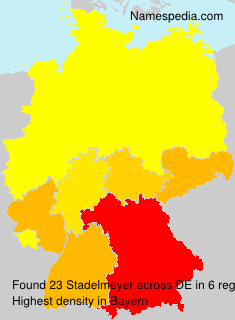 Surname Stadelmeyer in Germany Surname Stadelmeyer in Germany