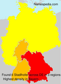 Surname Stadlhofer in Germany Surname Stadlhofer in Germany