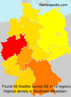 Surname Stadtler in Germany Surname Stadtler in Germany