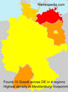 Surname Staedt in Germany Surname Staedt in Germany