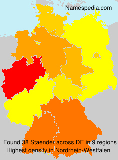Surname Staender in Germany Surname Staender in Germany