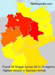 Surname Stagge in Germany Surname Stagge in Germany
