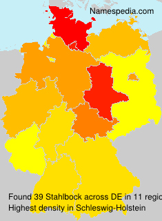 Surname Stahlbock in Germany Surname Stahlbock in Germany