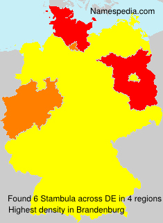 Surname Stambula in Germany Surname Stambula in Germany