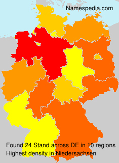 Surname Stand in Germany Surname Stand in Germany