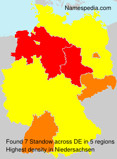 Surname Standow in Germany Surname Standow in Germany
