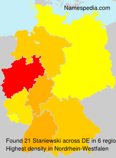 Surname Staniewski in Germany Surname Staniewski in Germany