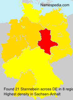 Surname Stannebein in Germany Surname Stannebein in Germany